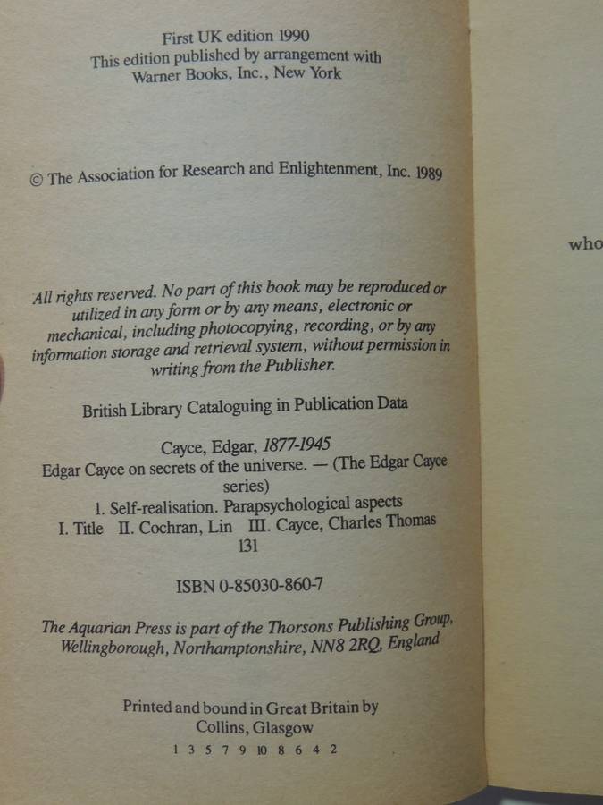 On Secrets Of The Universe - Edgar Cayce