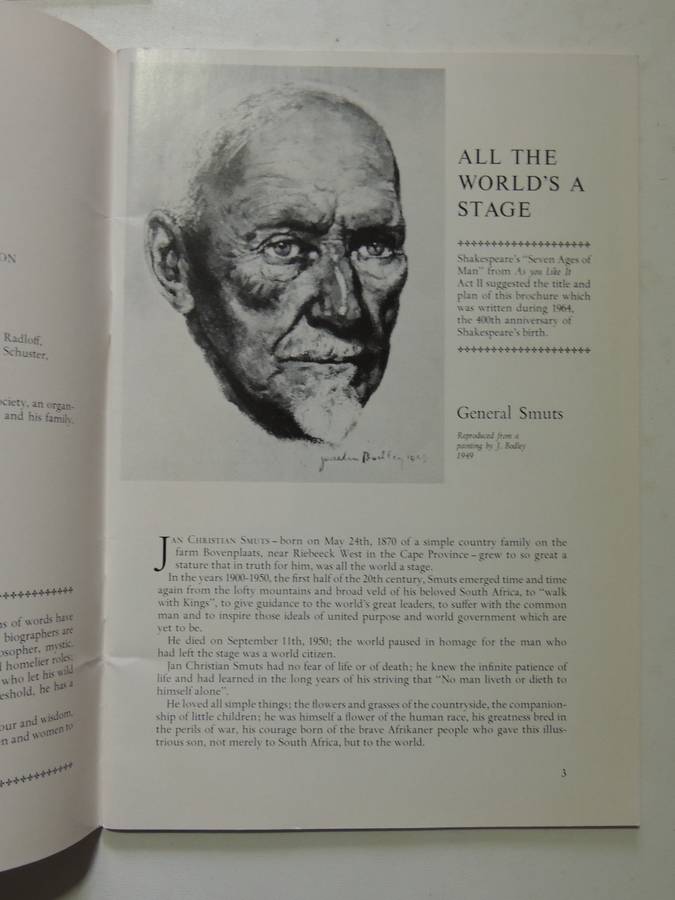 One Man In His Time: A Pictorial Review Of The Life Of Jan Christian Smuts May 24th, 1870 - Septembe