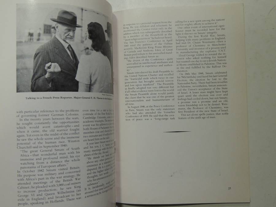 One Man In His Time: A Pictorial Review Of The Life Of Jan Christian Smuts May 24th, 1870 - Septembe