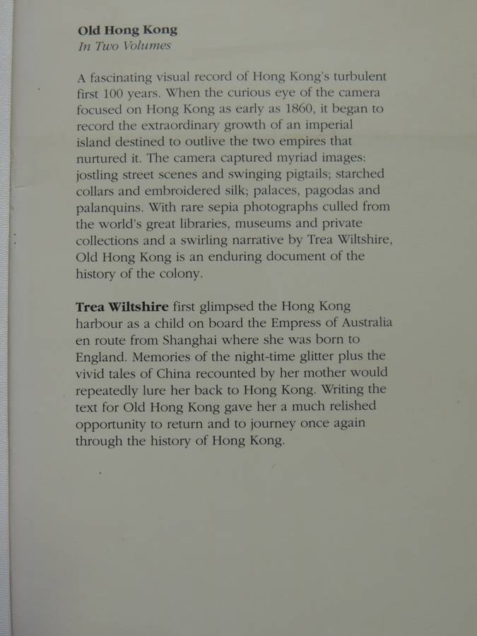 Old Hong Kong (Volume One 1860-1900 - Trea Wilshire