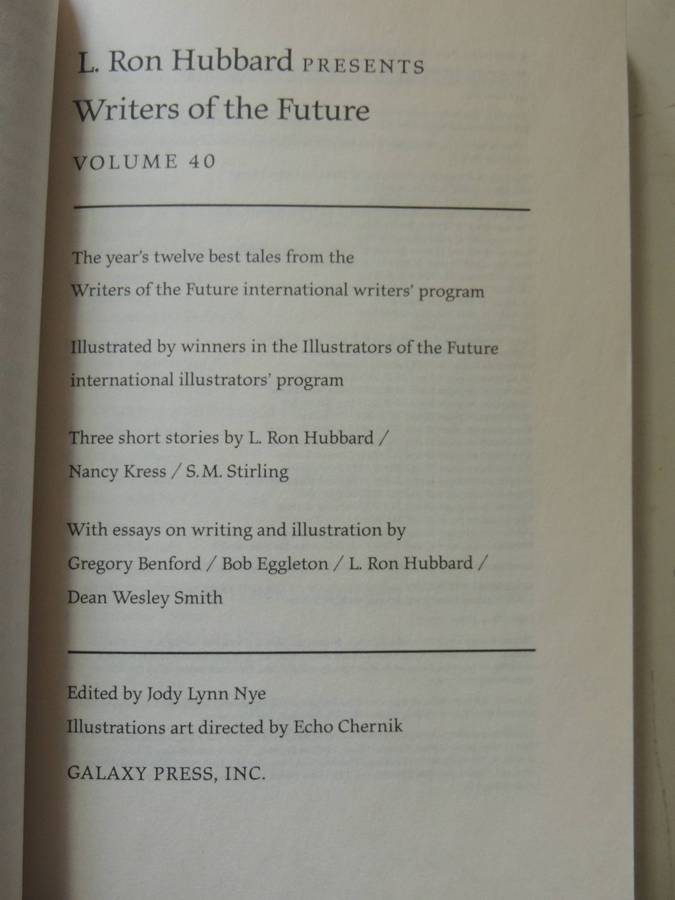L Ron Hubbard Presents Writers of the Future Volume 40