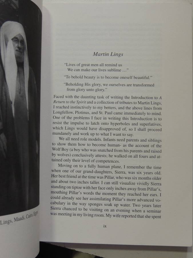 A Return To The Spirit: Questions And Answers - Martin Lings