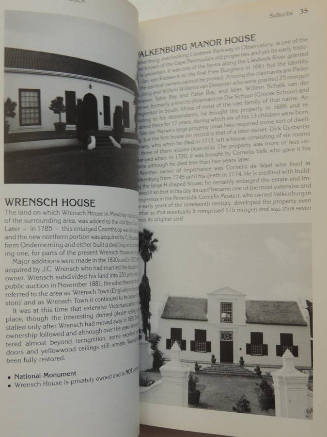 A Concise Guide To Cape Dutch Houses - Phillida Brooke Simons
