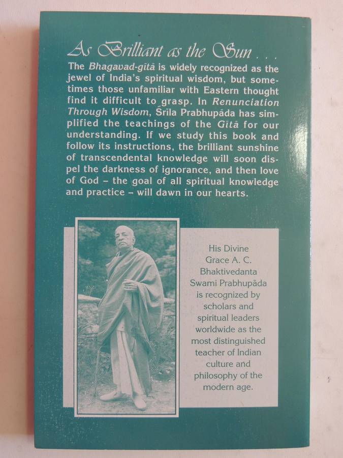 Renunciation Through Wisdom - His Divine Grace A.C. Bhaktivedanta Swami Prabhupada