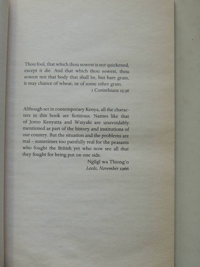 A Grain Of Wheat- Ngugi Wa Thiong'o