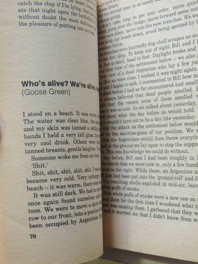 A Soldier's Song: True Stories From The Falklands - Ken Lukowiak