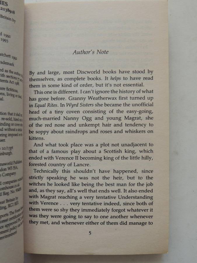 Lord and Ladies - Terry Pratchett