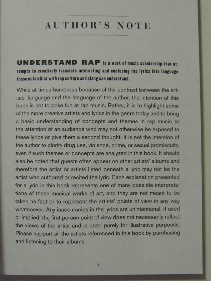 Understand Rap: Explanations Of Confusing Lyrics You &Grandmother Can Understand - William Buckholz