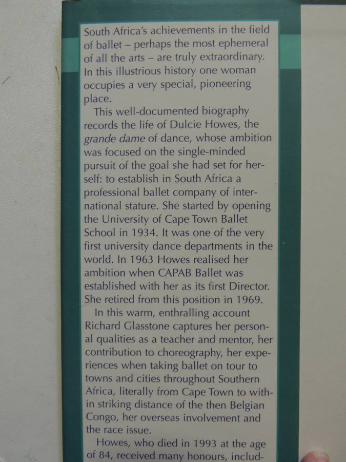 Dulcie Howes - Pioneer of Ballet in South Africa - Richard Glasstone