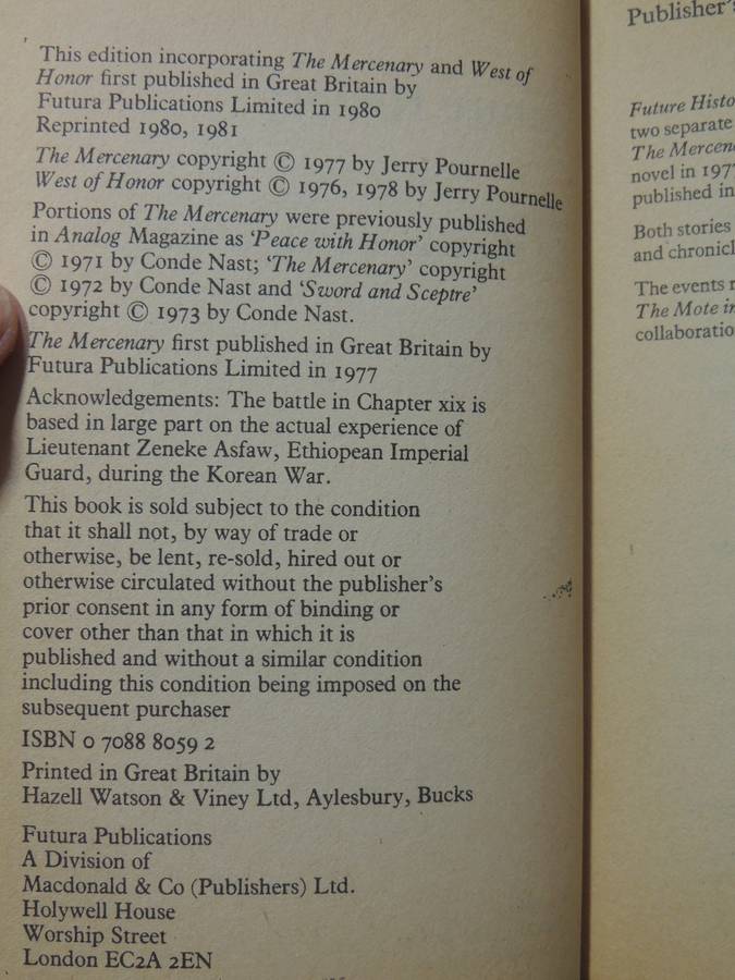 Future History- Jerry Pournelle