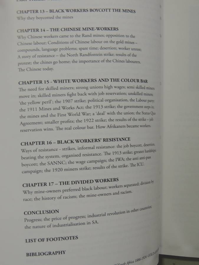 Gold & Workers: A People's History Of South Africa 1886-1924 Vol 1 - Luli Callinicos  (2nd Edition)