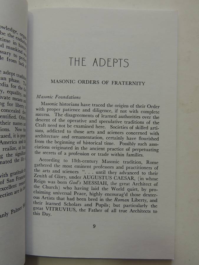 Masonic Orders of Fraternity - Manly P Hall
