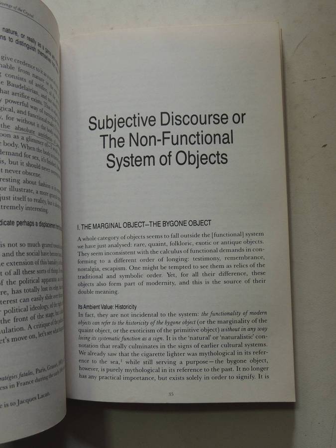 Revenge Of The Crystal: Selected Writings On The Modern Object & Its Destiny, 1968-83Jean Baudrilla