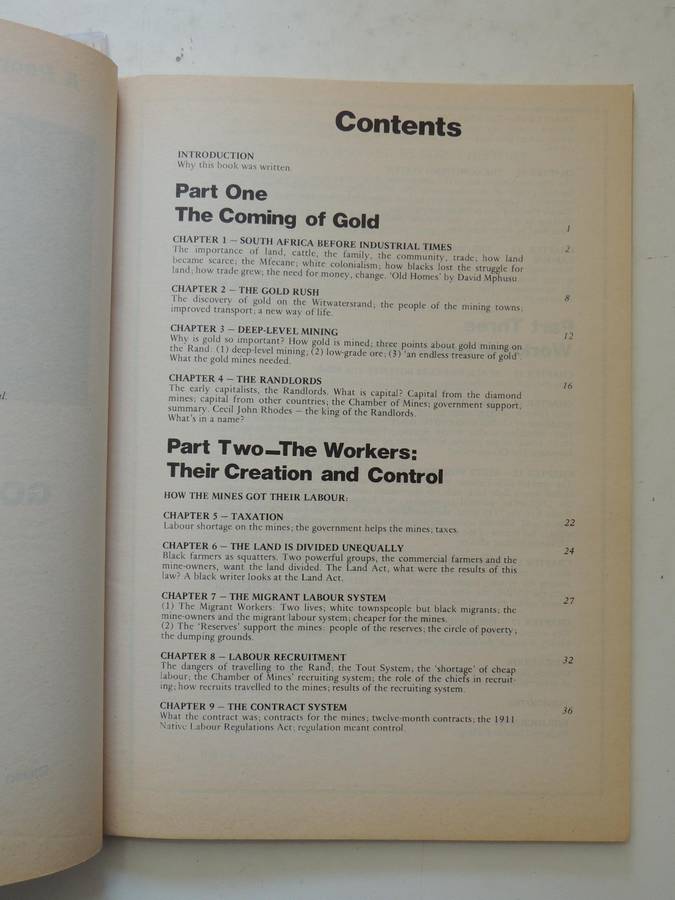A People's History Of South Africa Vol 1: Gold And Workers 1886-1924 - Luli Callinicos