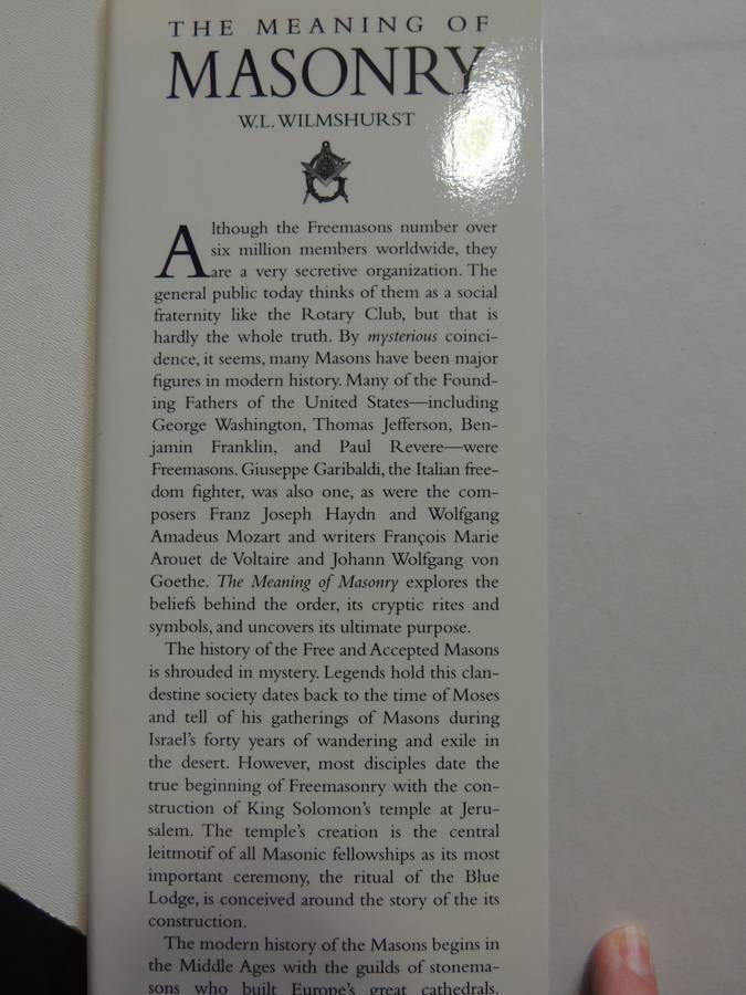 The Meaning of Masonry - WL Wilmshurst