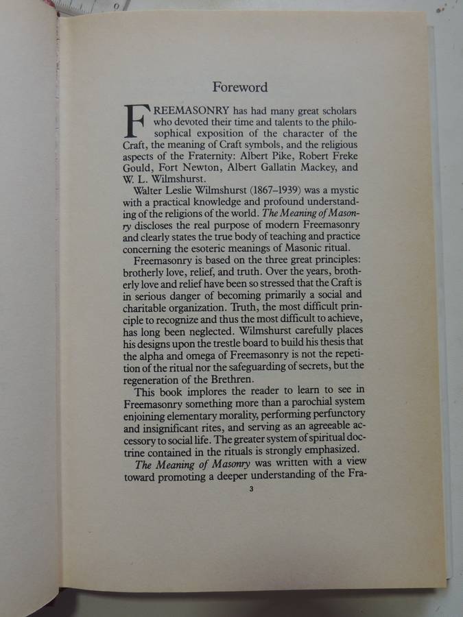 The Meaning of Masonry - WL Wilmshurst