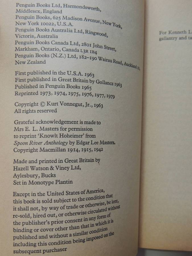 Cat's Cradle - Kurt Vonnegut