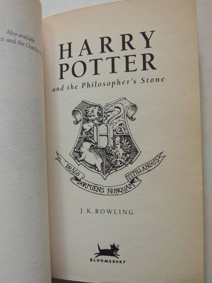 Harry Potter And The Philosopher's Stone - JK Rowling   FIRST EDITION 37th Printing