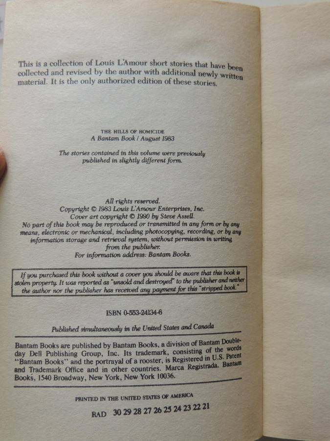 The Hills Of Homicide - Louis L'Amour