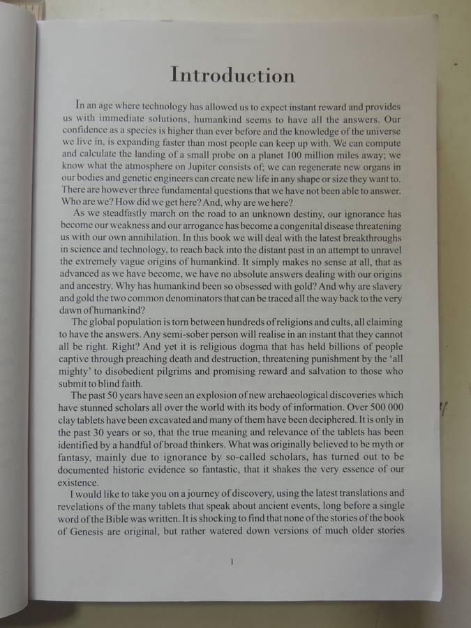 Slave Species of god, The Story of Humankind From the Cradle of Humankind- Michael Tellinger