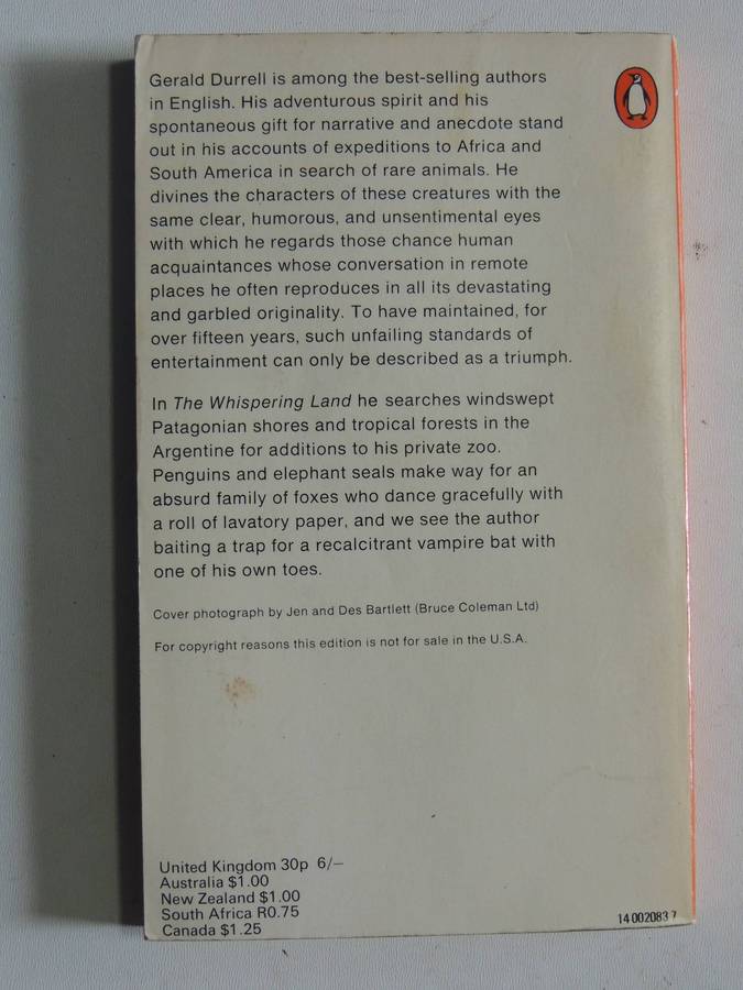 The Wispering Land - Gerald Durrell