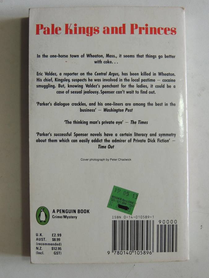 Pale Kings And Princes - Robert B. Parker