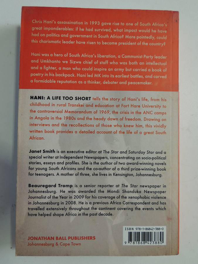 Hani - A Life Too Short - Janet Smith & Beauregard Tromp