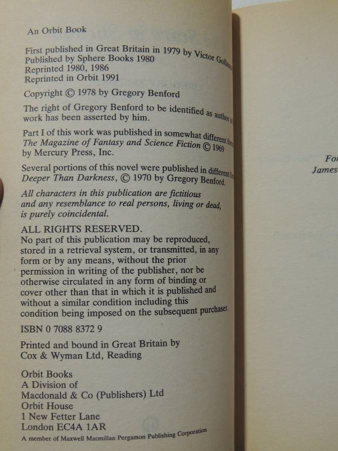 The Stars in the Shroud - Gregory Benford