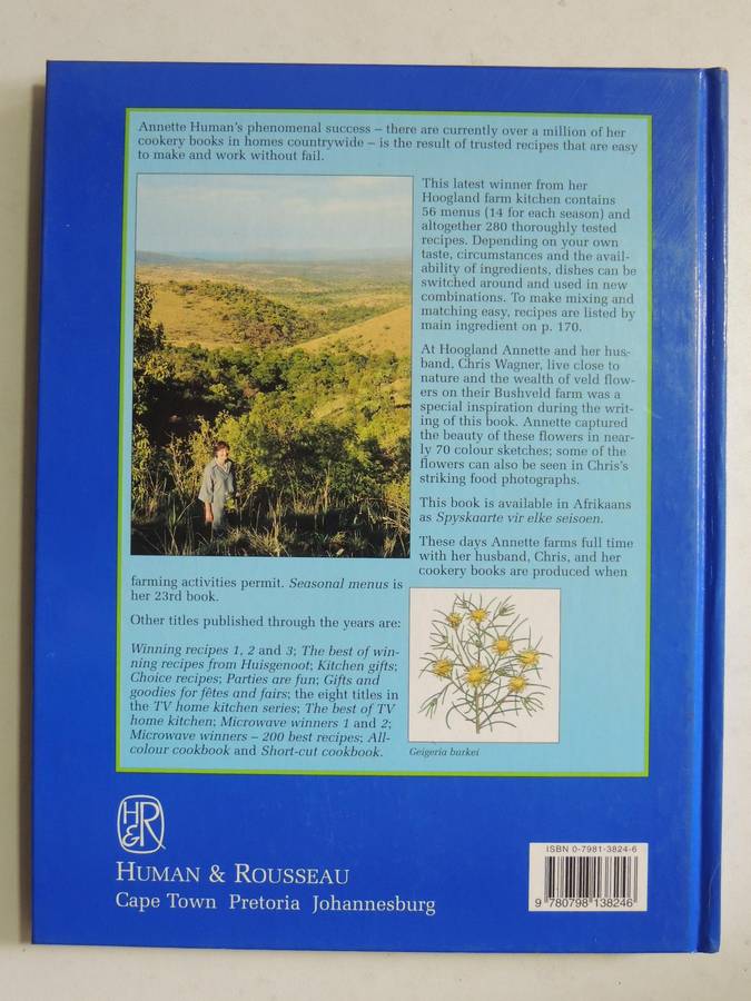 Seasonal Menus - Annette Human