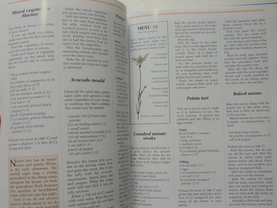 Seasonal Menus - Annette Human