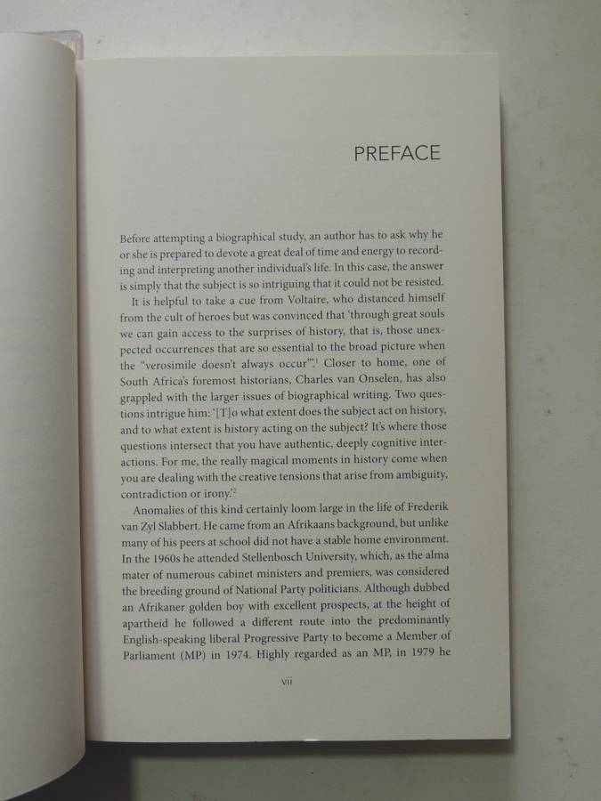 Slabbert: Man On A Mission - Albert Grundlingh
