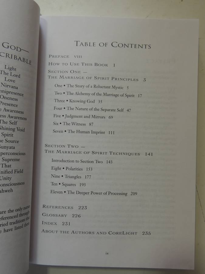 The Marriage of Spirit - Enlightened Living in Today`s World - Leslie Temple-Thurston    SIGNED