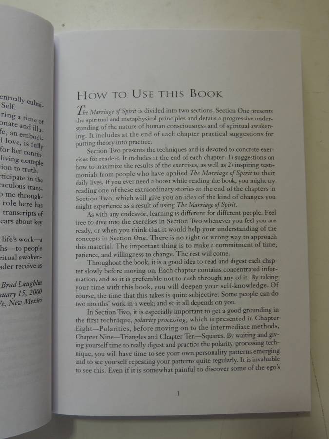 The Marriage of Spirit - Enlightened Living in Today`s World - Leslie Temple-Thurston    SIGNED