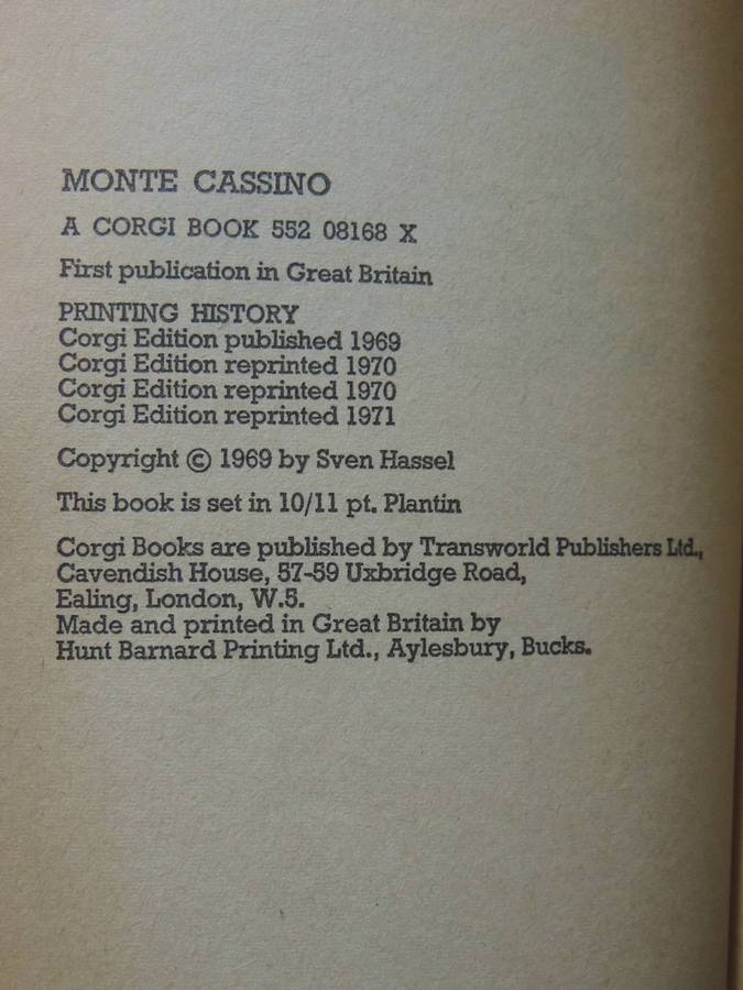 Monte Cassino- Sven Hassel