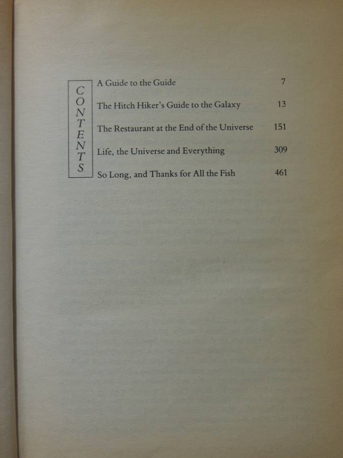 Hitchhiker's Guide nto the Galaxy, A Trilogy in Four Parts - Douglas Adams  1992 HC