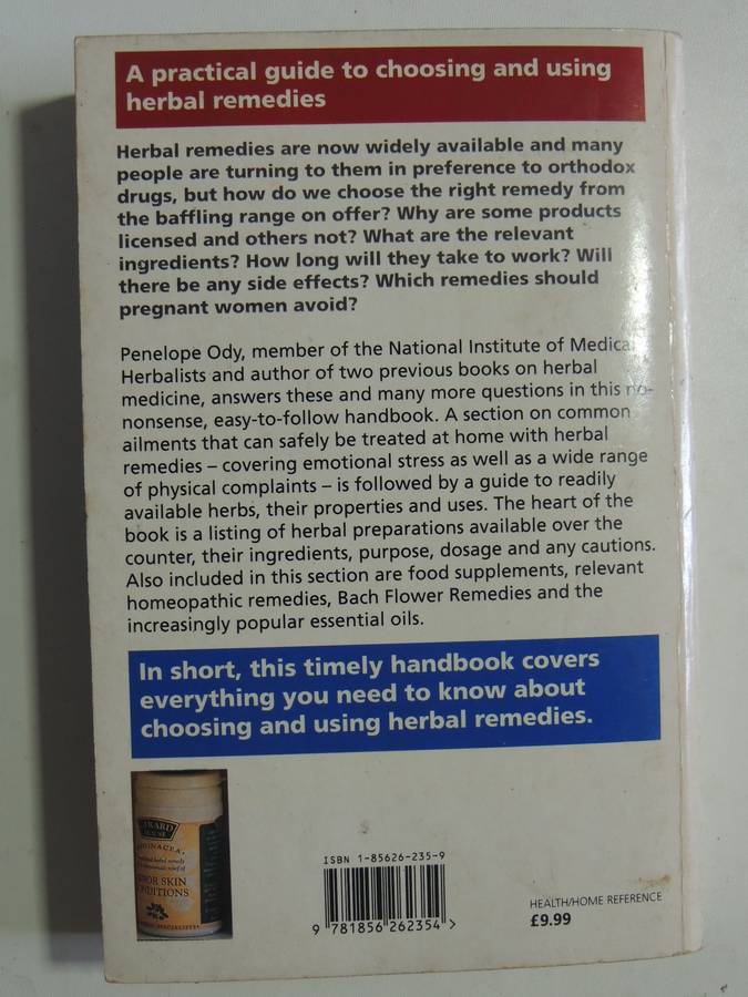 Handbook of Over the Counter Herbal  Medicines- Penelope Ody