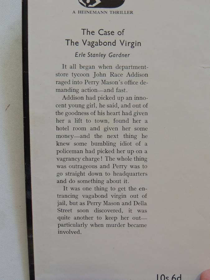 The Case Of The Vagabond Virgin- Erle Stanley Gardner   1st British Ed 1952