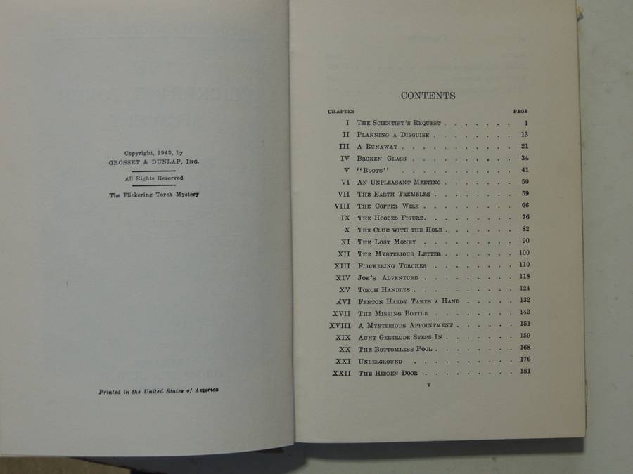The Flickering Torch Mystery  - Franklin W. Dixon   Circa 1950s