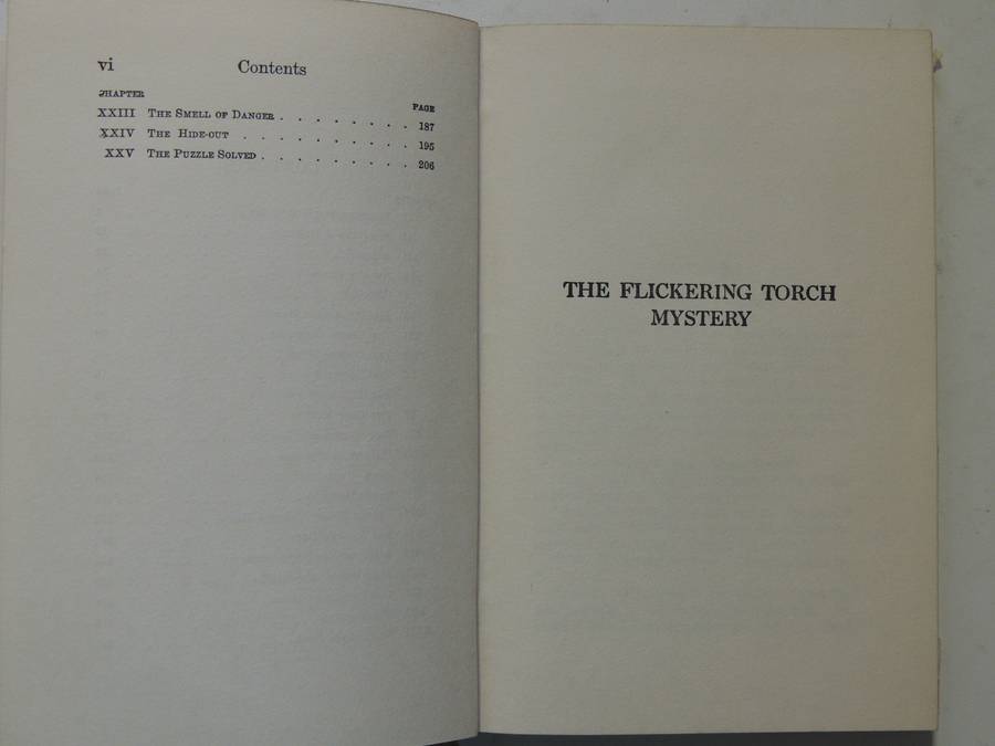 The Flickering Torch Mystery  - Franklin W. Dixon   Circa 1950s