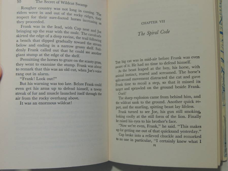 The Secret Of Wildcat Swamp  - Franklin W. Dixon   Circa 1950s