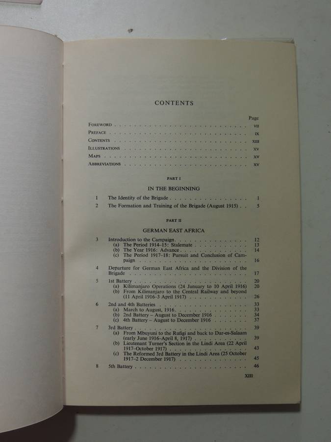 The South African Field Artillery - German East Africa And Palestine 1915-1919 Adler, Lorch & Curson