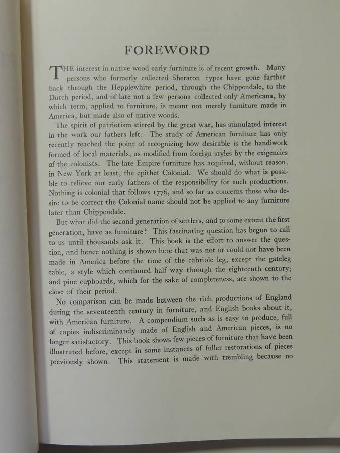 Furniture Of The Pilgrim Century 1620-1720 Including Colonial Utensils & Hardware - Wallace Nutting