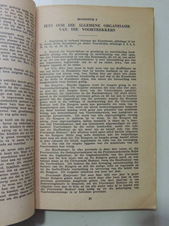 Handleiding Van Offisiere Van Die Voortrekkers (1953 Uitgawe)