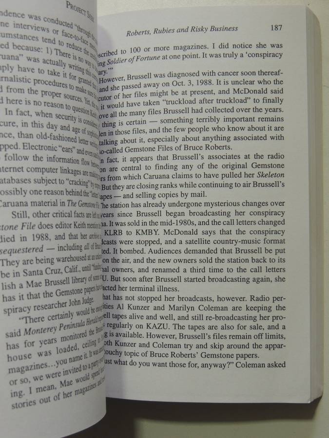 Project Seek: Onassis,Kennedy And Gemstone Thesis - Gerald A Carroll