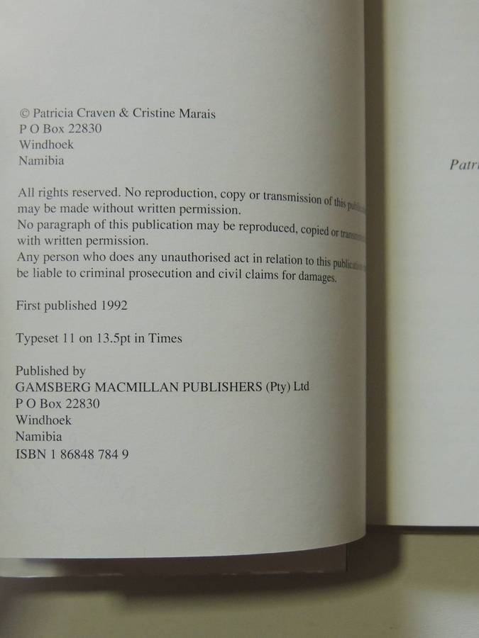 Damaraland Flora: Spitzkoppe, Brandberg, Twyfelfontein - Patricia Craven & Christine Marais