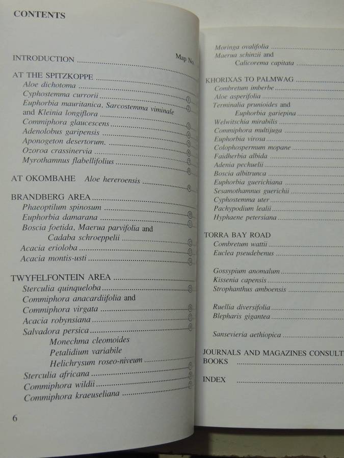 Damaraland Flora: Spitzkoppe, Brandberg, Twyfelfontein - Patricia Craven & Christine Marais