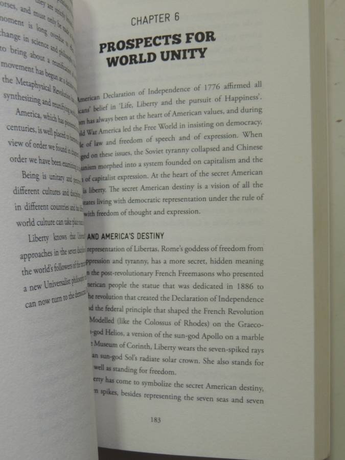 The Secret American Destiny: Hidden Order Of Universe & 7 Disciplines Of Worl.d ..Nicholas Hagger