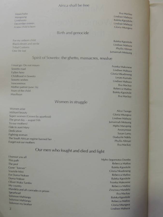 Malibongwe ANC Women: Poetry Is Also Their Weapon - ed Sono Molefe