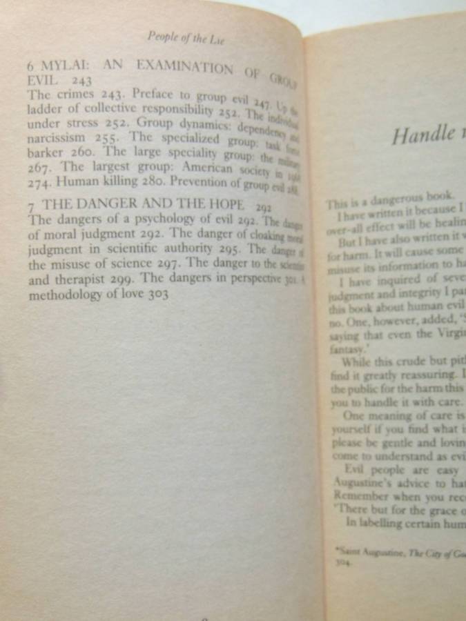 People Of The Lie: The Hope For Healing Human Evil- M. Scott Peck