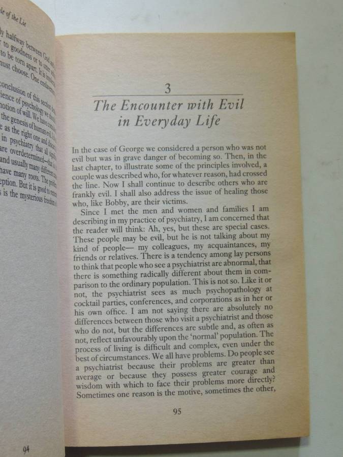 People Of The Lie: The Hope For Healing Human Evil- M. Scott Peck